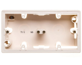 VALENA Puszka natynkowa podwójna kremowa 776132