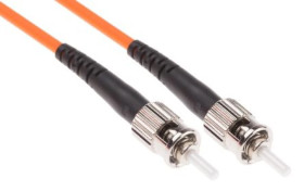 Kabel światłowodowy, średnica: 62.5/125μm, OM1 Wielomodowy, Pomarańczowy, ST / ST