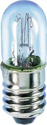 Żarówka wskaźnikowa Barthelme, E10, 7 V, 0.3 A, 2 W, 10,3x28 mm, przezrocz.