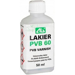 Lakier PVB 60 do płytek drukowanych 50ml