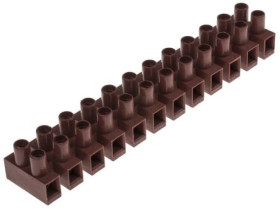 6mm² Złącze wtykowe do druku Ciemnobrązowy 12-żyłowe, Śruba, 450 V Montaż na kablu Tak