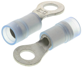 Zacisk oczkowy rozmiar przewodu 2.5mm² Ø , M4 izolowany średnica wew 4.3mm Niebieski RS PRO