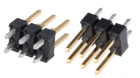 Złącze szpilkowe 6-pinowe raster: 2.54mm 2-rzędowe Amphenol Communications Solutions Przewlekany 3.0A 1,5 kV