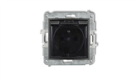 Icon Mechanizm Gniazda Bryzgoszczelnego Z Uziemieniem 2P+Z (Klapka Dymna,...