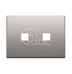 Ramka ozdobna 3Mx2 Flat, szczotkowany nikiel, 22683.2.11