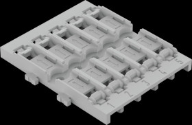 221-2525 Fixing adapter for screw fixing 5-fold