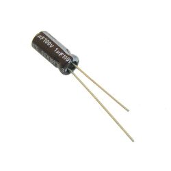 Kondensator 1uF/100V elektrolit 105st.c / 1/100V