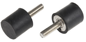 Podstawka antywibracyjna M6 średnica 20mm wysokość całkowita 20mm Nóżka sprężysta męska wysokość stopki 20mm