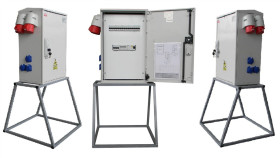 Rozdzielnica Elektryczna Budowlana Na Stojaku + Licznik 3F (6X2p+Z, 2X16a/5P,...