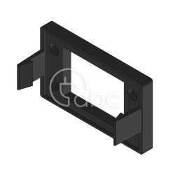 Rama montażowa zatrzaskowa KEL-SNAP 10, czarna, 42039