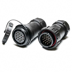 Złącze wielostykowe przemysłowe 16-pinowe Montaż na kablu Wtyczka, gniazdo RS PRO