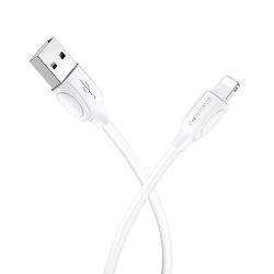 KABEL WTYK USB A - WTYK IPHONE 1,0M 1,3A BOROFONE BX19 BIAŁY (IPH-10-BX19W)