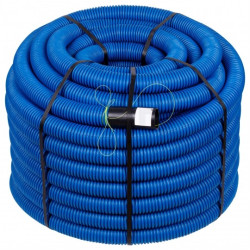 Rura karbowana AROT 50mm dwuwarstwowa osłonowa do ziemi peszel z pilotem 450N HDPE niebieska 25m RDV-F DCR