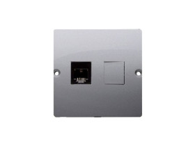 SIMON BASIC Gniazdo telefoniczne RJ11 (moduł) stal inox BMTF1.02/21 KONTAKT SIMON