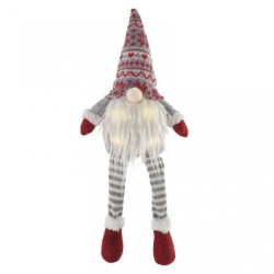 Dekoracje - LED siedzący krasnoludek świąteczny, 18x12x27 cm, 3x AA ciepła biel, IP20 DCFW03