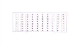 Ramka Z Oznacznikami 1X 301-400 209-511 /5Szt./