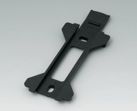 Wall mount, ABS, (L x W) 104 x 48 mm, black, B1360029