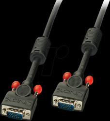 36379 VGA cable 15-pin connector, 2x ferrite. 20.0 m