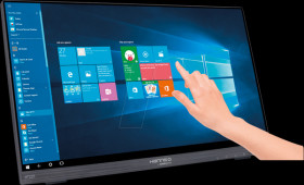 HT225HPB 54,6cm Touch monitor, schwarz, hard glass