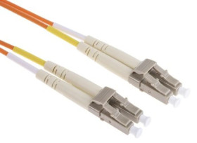 Kabel światłowodowy, średnica: 50/125μm, OM2 Wielomodowy, Pomarańczowy, LC / LC