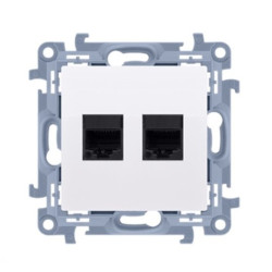 SIMON10 biały CT2.01/11 Gn. 2xRJ12 tel. KONTAKT