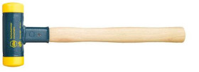 Młotek gumowy (miękki) Wiha Schonhammer 30mm rueckschlagfrei plus6 02093 średnio twardy, bezodrzutowy 436 350 mm 1 szt.