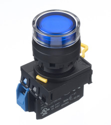 Kompletny układ przycisku SPST średnica wycięcia 22mm, montaż panelowy Idec