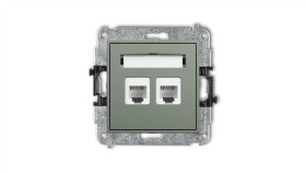 Mini Mechanizm Gniazda Telefonicznego Podwójnego 2Xrj11, 4-Stykowy,...