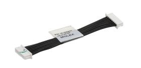 Kabel przewód-płytka, PicoBlade, 125 V, 1 A, raster: 1.25mm, 50mm, Cyna, Czarny