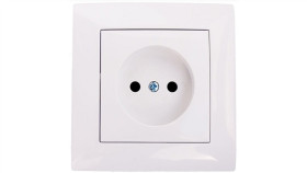 Wesa Gniazdo Pojedyncze B/U Białe Lc-07