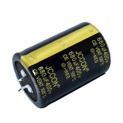 680UF 400V Ø35x51mm 10% SNAP-IN JCCON KMR KONDENSATOR ELEKTROLITYCZNY AUDIO