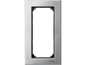 MERTEN M-ELEGANCE metal ramka 2 podwójna bez poprzeczki srebrny platynowy MTN403860 SCHNEIDER ELECTRIC