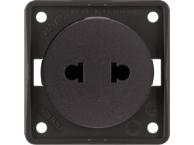 Integro Flow Gniazdo bez uziemienia "Standard Euro-Amerykański" brąz 962572501 HAGER