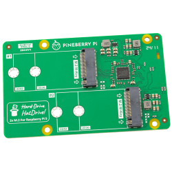 Adapter PCIe do Raspberry Pi 5 na dwa dyski NVME 2230 2242 Pineberry Pi HatDrive! Dual