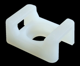 Uchwyt kabla peszla 2stronny biały 23x16 Tracon