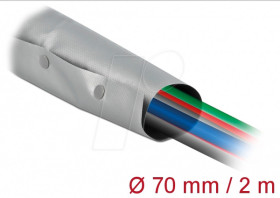 20729 Protective cable conduit with button fastening 2 m x 70 mm