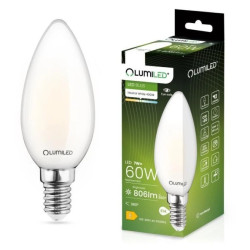 Żarówka LED E14 B35 7W = 60W 806lm 4000K Neutralna 360 Filament LUMILED