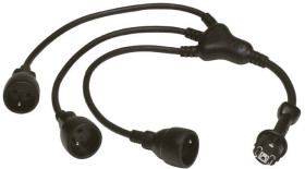 Przedłużacz 0.8m 3 gniazda Przedłużacz z gniazdami typ Typ E - gniazdo francuskie Typ E – francuski