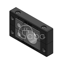 Rama przepustowa KEL 10, na 2 moduły KT małe i 1 moduł KT duży, czarna, 42212