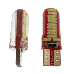 Dioda LED T10 24SMD3014 SILICA CANBUS W5W Biała 12V żarówka