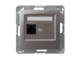 IMPRESJA Gniazdo komputerowe kat.5e Krone tytanowe GPK-1Y/K/m/23 OSPEL