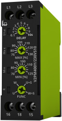 Przekaźnik monitorujący Faza Tele styki SPDT, 1/3-fazowy