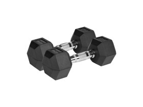 Hantle żeliwne gumowane HEX 2x6 kg REBEL ACTIVE