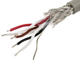 Kabel do transmisji danych 3 -parowy 0,23 mm² 6 -rdzeniowy Ekranowany 24 AWG AWG PVC 300 V