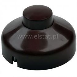 Przełącznik nożny przelotowy brązowy 1A 250V