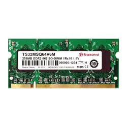 RAM, 256 MB, DDR2, gniazdo: SODIMM, 1.8V