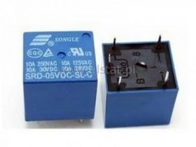 Przekaźnik 1x styk przełączny 5V; SRD-05VDC-SL-C