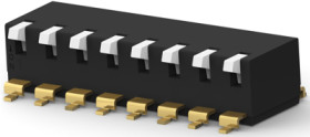 DIP switche, Off-On, 8 pole, straight, 0.025 A/24 VDC, 2319764-4