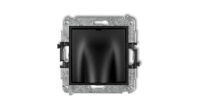 Icon Mechanizm Wypustu Kablowego Czarny Mat 12Iwpk