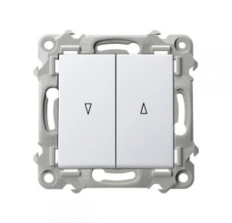 SZAFIR Łącznik żaluzjowy, zwierny biały ŁP-7Z/m/00